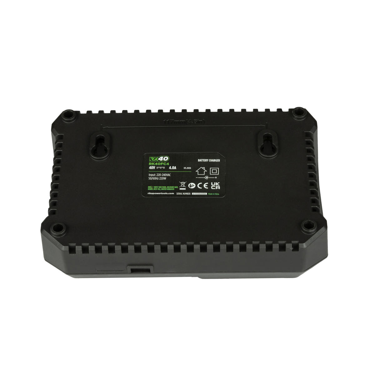 Rikä RK40 40V Single 4.0Ah Battery Fast Charger | 4.0A